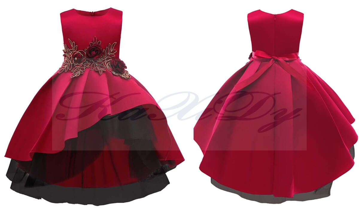 vestidos de niñas rojas