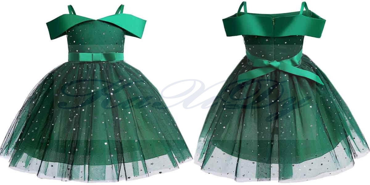 платья для девочек зеленые
