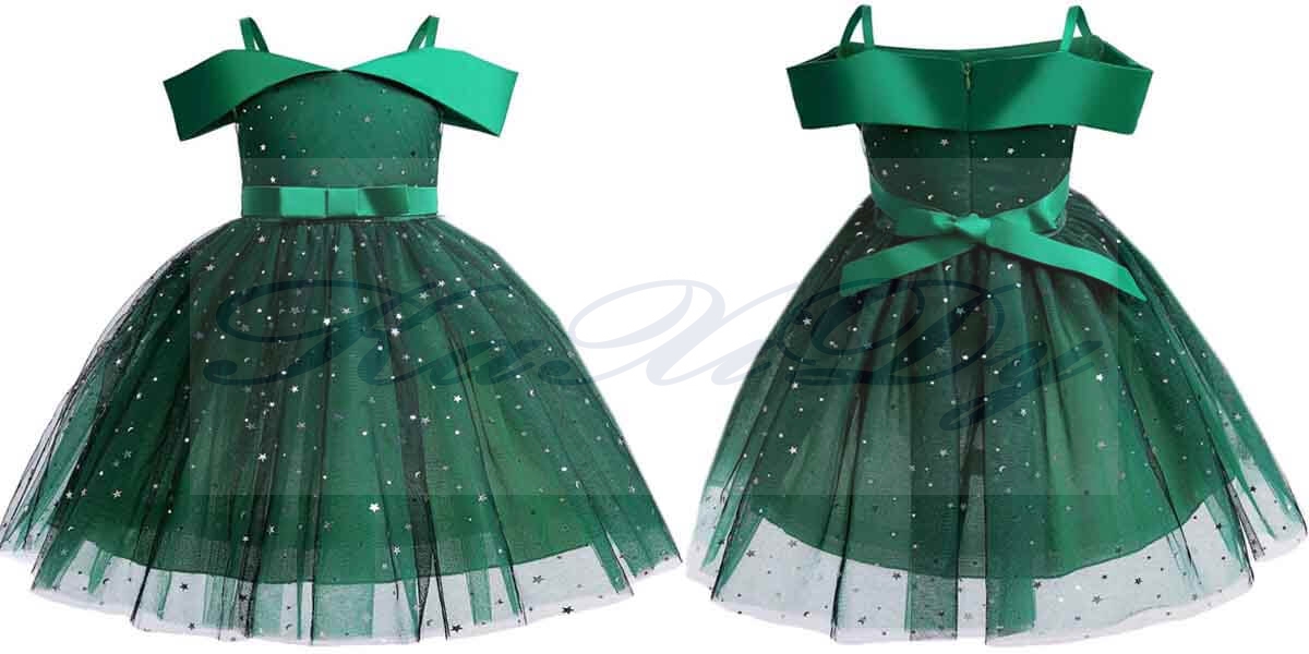 vestidos de niñas verdes