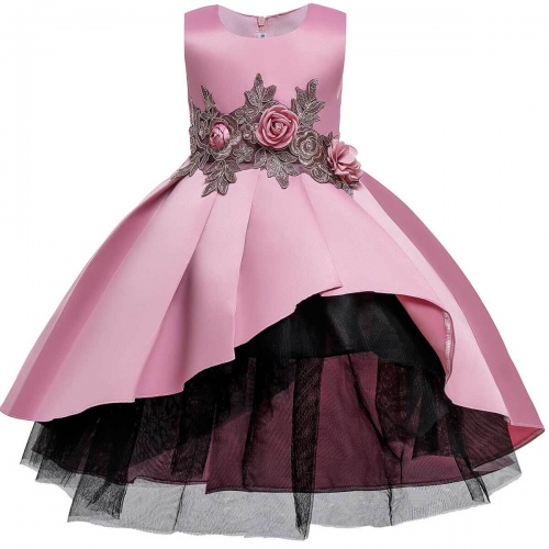 KAXIDY Mädchen-Partykleid, 2–10 Jahre Blumenmädchen-Kleid, elegante Mädchen-Geburtstagszeremonie-Cocktailkleider