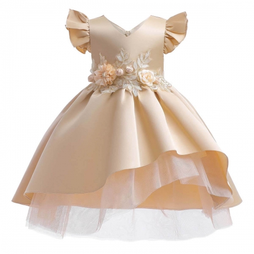 KAXIDY платья для девочек платье с цветочным принтом на день рождения детское праздничное платье на крестины