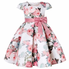 KAXIDY Vestido infantil feminino vestido florido para meninas vestidos formais de baile