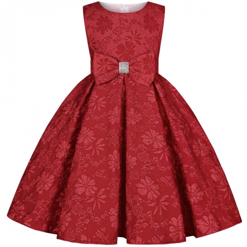 KAXIDY Детское платье, пышное платье с цветочным узором для девочек