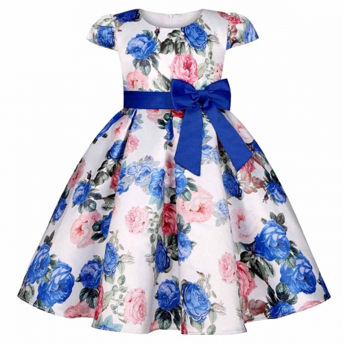 KAXIDY Mädchenkleid Festzug Weihnachten Blumenkleid Kind Freizeitkleider