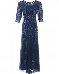 KAXIDY Damenkleider Vintage Cocktail-Paillettenkleid Gatsby-Kleid