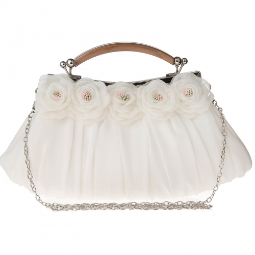 KAXIDY Bolso de noche mujer embragues de fiesta florales antiguas bolso nupcial