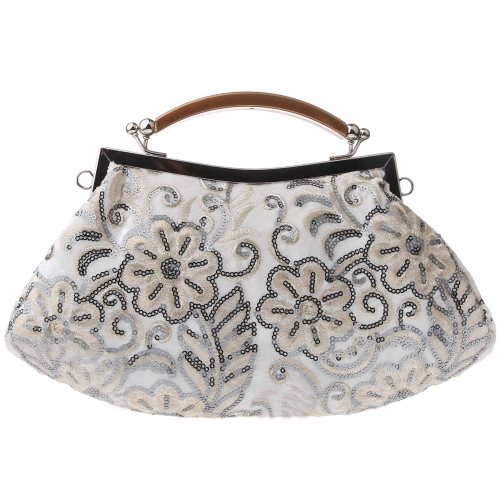 KAXIDY Damen Abendtasche Party Clutch Blumenmuster Hochzeitstaschen