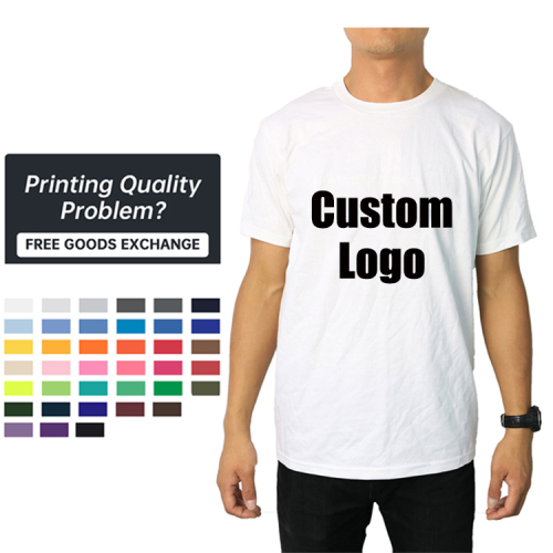 Oem customized 150g，1800g，210g drop shoulder cotton round neck T-shirt customized high-quality printed and embroidered T-shirt