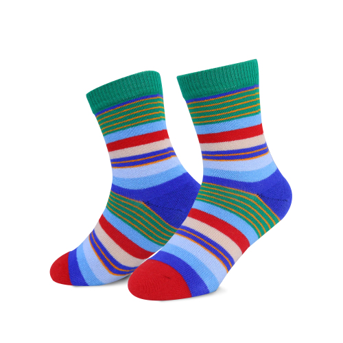 Knitting design custom kids cartoon design cotton children socks