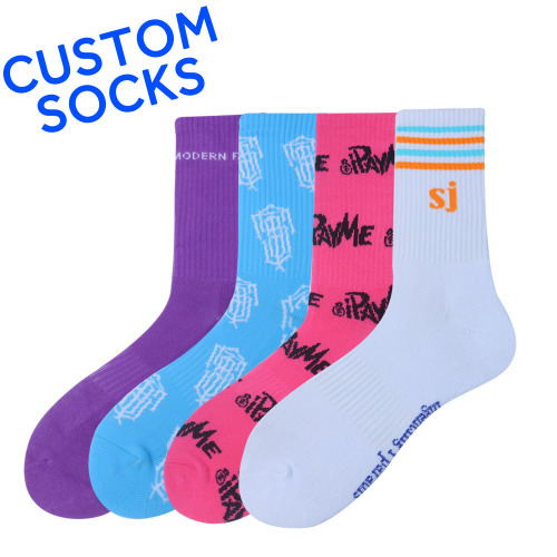 Black fashion long high bamboo medical 20-30 mmhg knee high custom logo compression socks athletic running with lo China factory