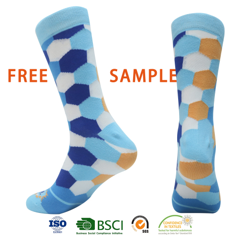 Wholesale good quality fashion cotton crew socks custom men fun design socks happy crazy pattern unisex dress socks