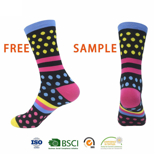 Novelty and Comfortable Men's cute Patterns Custom your own deign fashion cool dress colorful happy crew socks for men