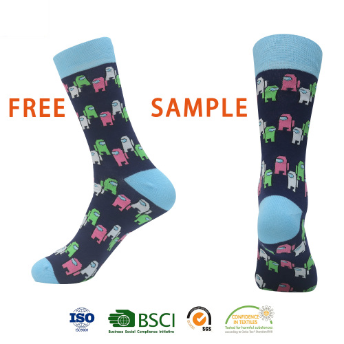Dress Socks Mens Designer Socks Custom Crew Anti-bacterial Dress High Quality Unisex Socks