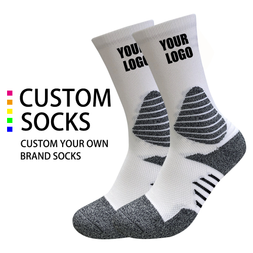 Oem custom cycling socks crew sports socks nylon compression gym with mesh cycling sock men