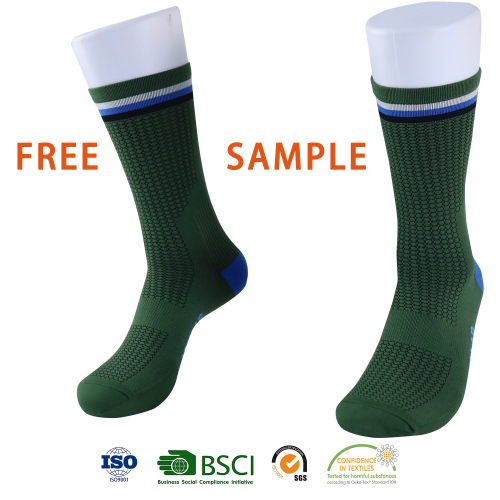 Free design bike socks customized logo running anti-bacterial nylon men cycling Logo socks custom