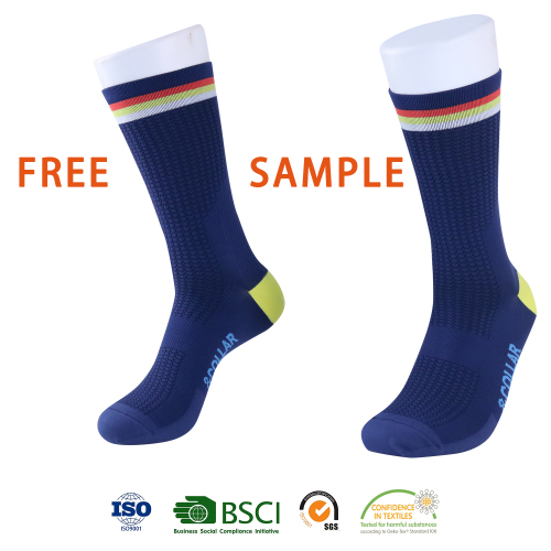 Professional Bicycle socks high quality logo sporting quick-dry nylon breathable men cycling Logo socks