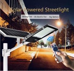 Solar Powered LED Streetlight Light-control Remote Control  10W To 400W  Integrated Whole set