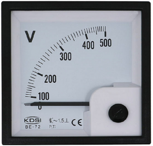 LT 72x72mm 0-250Vac 0-500Vac Voltmeter