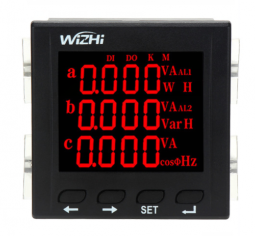 Power Factor Multifunctional Digital Display Meter Three-phase Ammeter Voltmeter Programmable Digital Display Power Meter