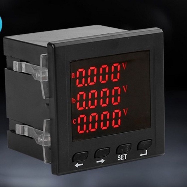 Power Factor Multifunctional Digital Display Meter Three-phase Ammeter Voltmeter Programmable Digital Display Power Meter