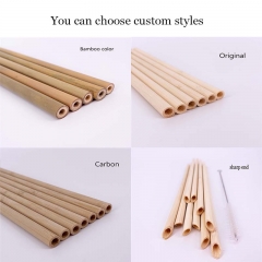 Reusable Straws. Eco-friendly Bamboo Straws ,Natural Bamboo Straws
