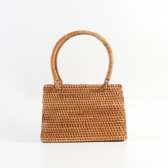 Rattan Bags for Women Handwoven Wicker Woven Circle Crossbody Chic Bag