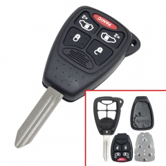 4+1 button Full Remote key Shell for C-hrylser Dodge Jeep