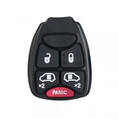 4+1 Button Remote Rubber Pad With Big Panic For C-hrylser
