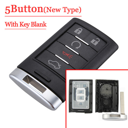 5 Button Smart Card Shell New type For C-adillac ATS CTS