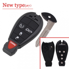 #07 New 4+1 Button Fobik Smart Key Shell For C-hrysler( Big Logo)