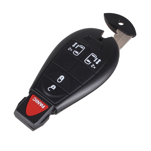 #08 New 4+1 Button Fobik Smart Key Shell For C-hrysler( Big Logo)