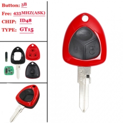CALI For NIA 3 Button Remote Key 433 Mhz For Ferrar 07-14