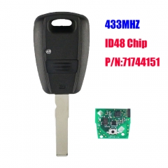 1 Button Remote Key For Fiat Key With ID48 Chip