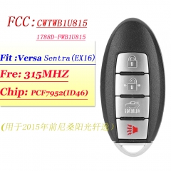 (SK355006) For Nissan TWB1U815 CWTWB1U815 Sunny Teana Sylphy Sentra Versa 315Mhz