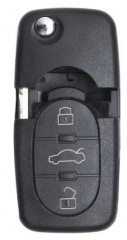 (1J0 959 753B ) 3Button flip key 433mhz Id48 Chip For VW(ROUND)