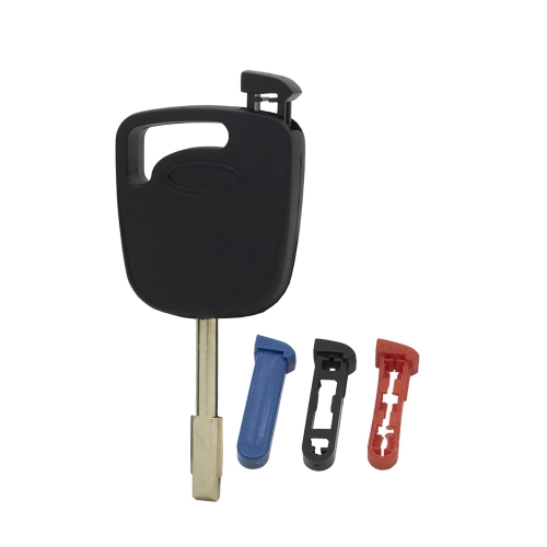 Transponder Key Blank FO21 Blade For Ford Mondeo Black Blue Red Inset