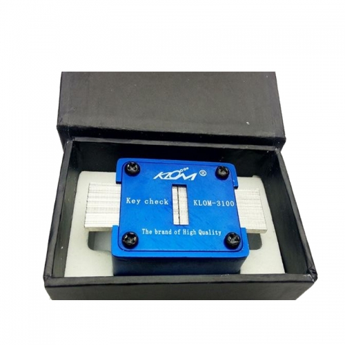 Klom Locksmith Tool Blank Key Slot Checker