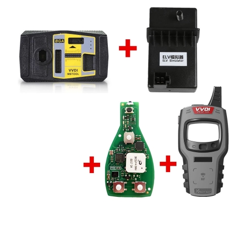 V5.0.5 VVDI MB Tool for Benz Key Programmer+Mini Key Tool+Xhorse Keyless Go PCB+ELV Simulator