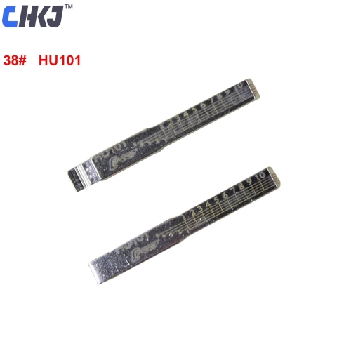 HU101 Engraved Line Key Blank NO.38 For Volvo S40 V40 Ford Jaguar Max Land Rover Scale Shearing Teeth Key Blade