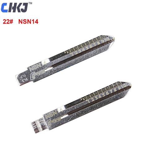 NSN14 Engraved Line Key For Nissan TEANA TIIDA LIVINA Scale Shearing Teeth Blank Car Key Blade Locksmith Tools
