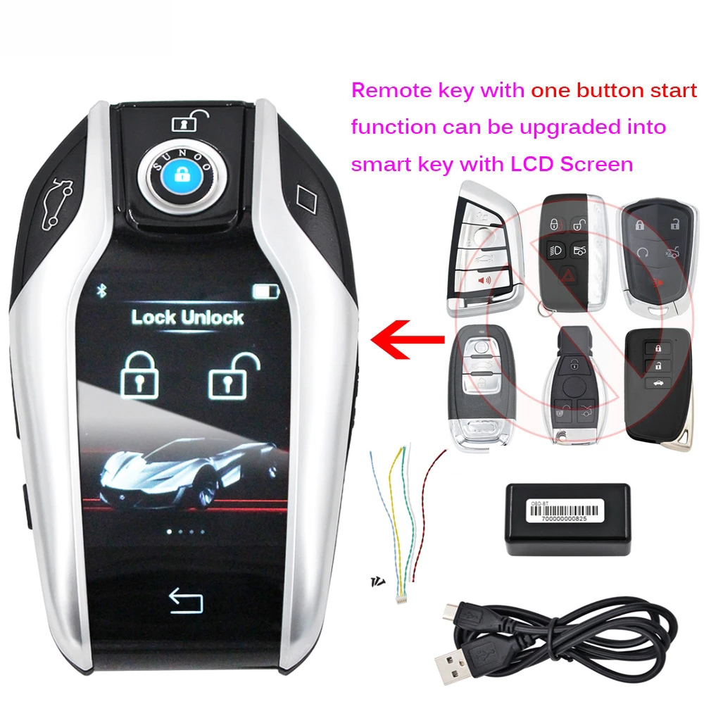 cf920 universal smart remote car key lcd screen