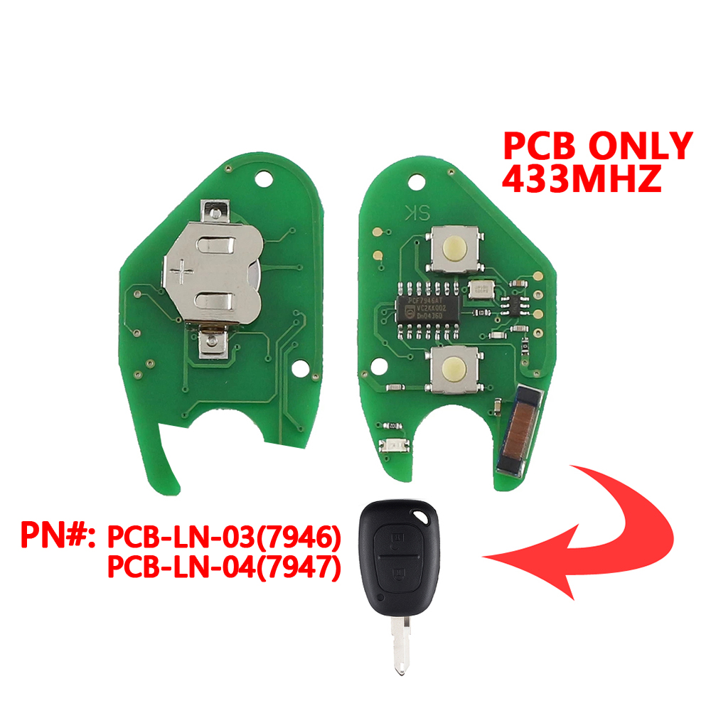 PCF7946/PCF7947 Chip PCB For Renualt 2B Remote key