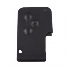 3 Buttons Remote Card Blank for Megane Black Button No Logo
