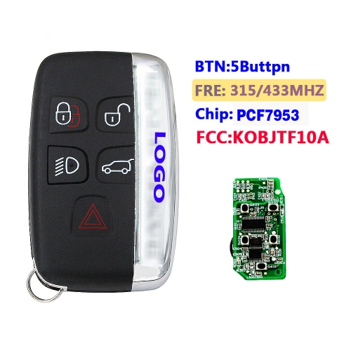 For Landrover Discovery Smart Card 315/ 433Mhz PCF7953 Chip With Logo