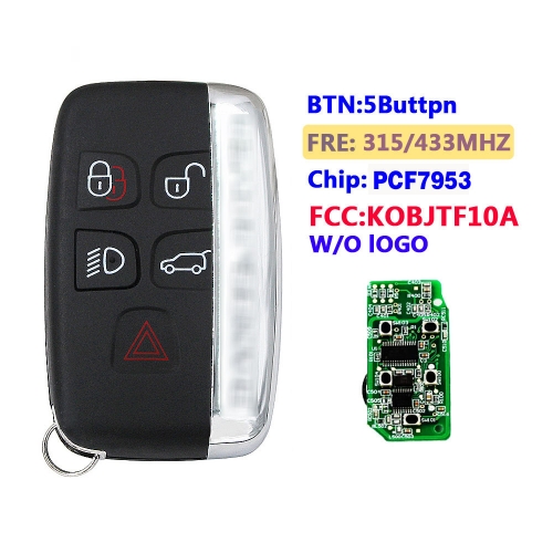 For Landrover Discovery Smart Card 315/ 433Mhz PCF7953 Chip W/O Logo
