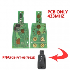 3 Button PCB Board for Fiat 7952E Chip 433Mhz