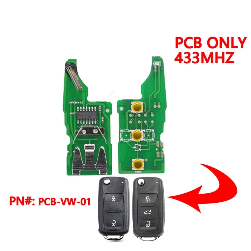 3 Button  433mhz PCB Board For VW