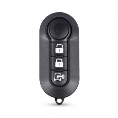 3 Buttons Flip key Shell For Fiat 500 Special White Button