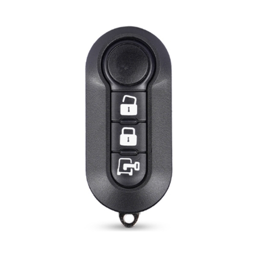 3 Buttons Flip key Shell For Fiat 500 Special White Button