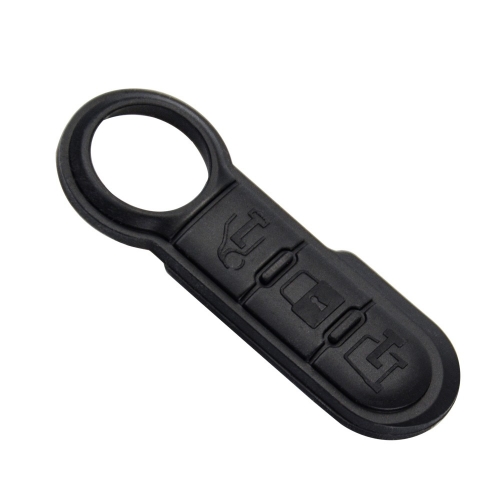 3 Button Rubber Pad for Fiat 500 Special Black  Colour #9
